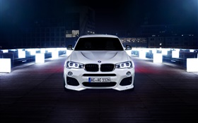 BMW X4 ACS carro branco front view HD Papéis de Parede