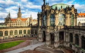 Dresden, Altstadt, Alemanha, cidade, construções