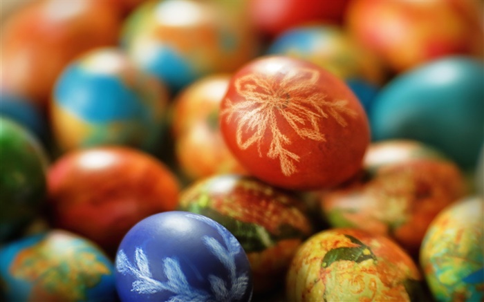 Páscoa, ovos coloridos Papéis de Parede, imagem