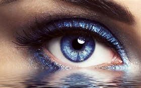 Olhos e água, design criativo HD Papéis de Parede