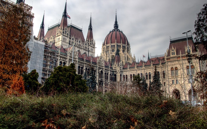 Budapeste, Hungria, cidade, parlamento, edifícios Papéis de Parede, imagem
