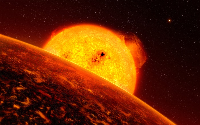 Exoplanet, planeta, estrela Papéis de Parede, imagem