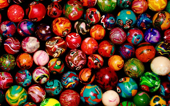 esferas coloridas Papéis de Parede, imagem