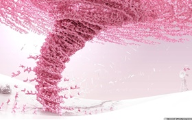 Design criativo, rosa tornado rabbit HD Papéis de Parede