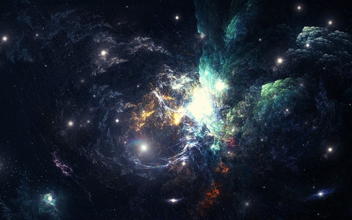Belo espaço, nebulosa, galáxia Papéis de Parede, imagem