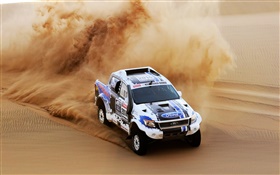 carro Ford SUV, Rally Dakar, duna, sujeira