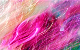 Abstrato, linhas de dobra, raios coloridos HD Papéis de Parede