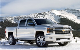 Chevrolet jipe, recolhimento, neve, montanhas