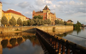 Praga, República Checa, Palace, rio, casa HD Papéis de Parede
