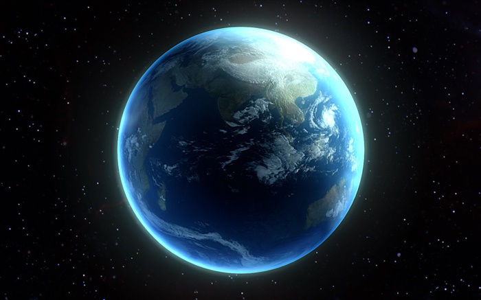 Belo planeta, terra azul Papéis de Parede, imagem