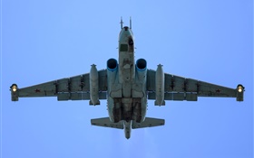 Sukhoi Su-25, vôo caça subsônico, vista inferior HD Papéis de Parede
