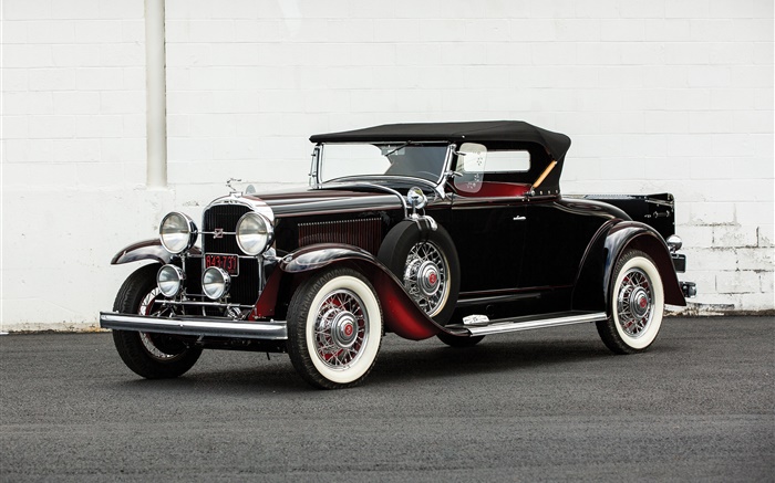 1931 Buick Série 90 Roadster, cor preta Papéis de Parede, imagem