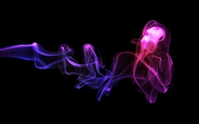 Fumo abstrato, roxo e azul HD Papéis de Parede
