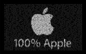 logotipo da maçã, fundo preto, design criativo