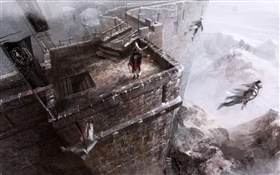 Assassins Creed, pulando castelo HD Papéis de Parede