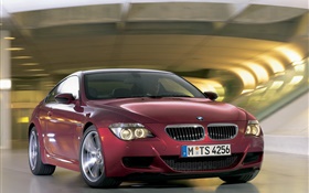 BMW M6 Opinião dianteira do carro vermelho HD Papéis de Parede