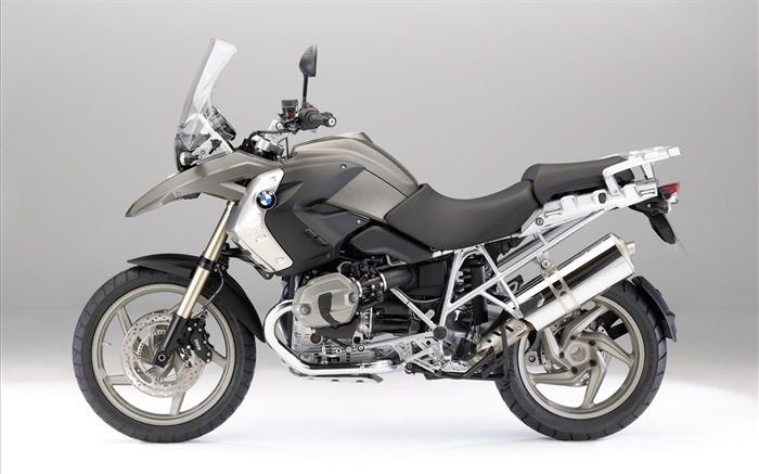 BMW R1200 GS motocicleta preta Papéis de Parede, imagem