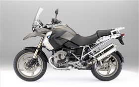 BMW R1200 GS motocicleta preta HD Papéis de Parede