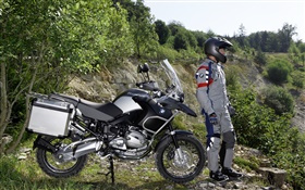 BMW R1200 GS motocicleta e motoristas HD Papéis de Parede