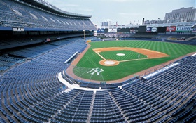 Campo de basebol, estádio, New York, EUA HD Papéis de Parede