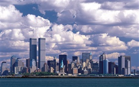 Antes de 911, Twin Towers, em Manhattan, EUA HD Papéis de Parede