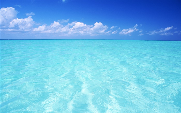 mar azul, céu, Maldives Papéis de Parede, imagem