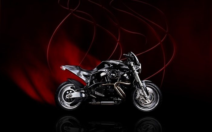 Buell motocicleta, fundo preto vermelho Papéis de Parede, imagem