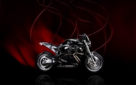 Buell motocicleta, fundo preto vermelho HD Papéis de Parede