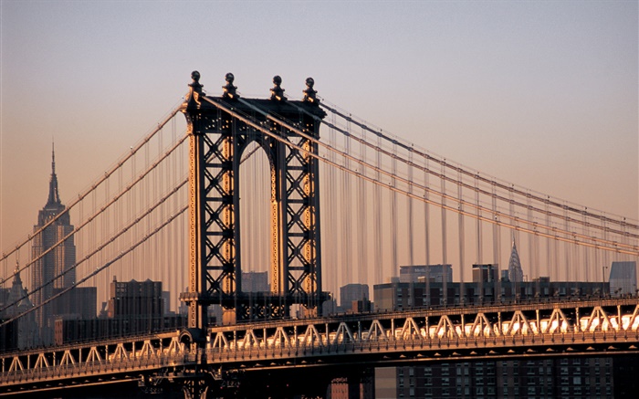 Cidade de Nova York, EUA, ponte Papéis de Parede, imagem