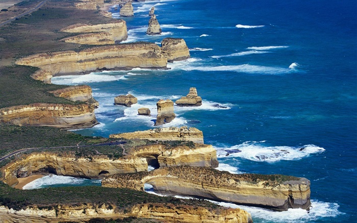 Costa, mar, Austrália Papéis de Parede, imagem