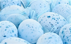 Páscoa, ovos azuis, speck