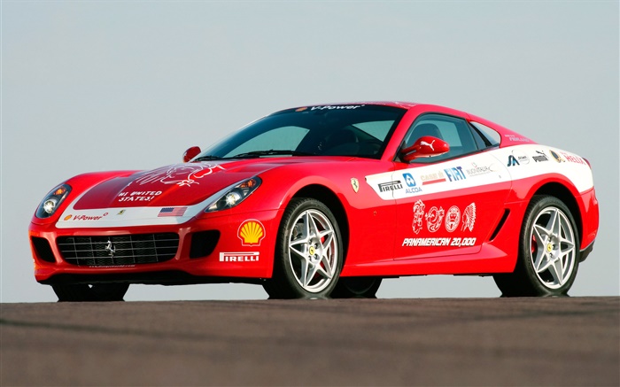 Ferrari carro de corrida close-up Papéis de Parede, imagem