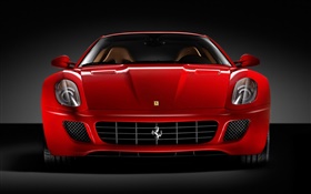 Ferrari Opinião dianteira do carro vermelho