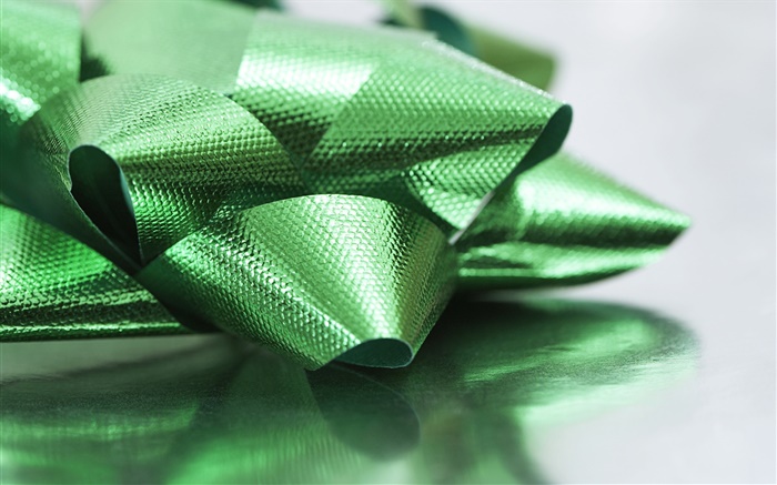 fita verde, decoração de Natal Papéis de Parede, imagem