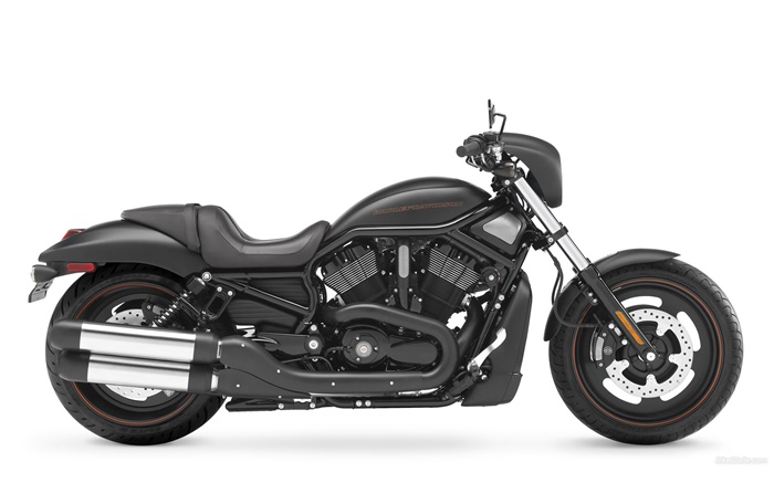 Harley-Davidson motocicleta preta Papéis de Parede, imagem