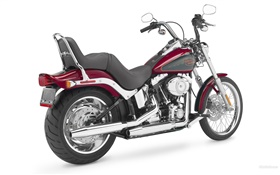 Harley-Davidson motocicleta, vermelho e preto