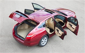 Honda Accord carro vermelho, portas abertas HD Papéis de Parede
