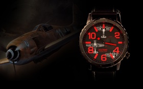 Jack Pierre relógios, plano, cor vermelha