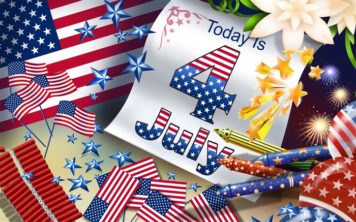 4 de julho, imagens do Dia da Independência dos Estados Unidos temáticos Papéis de Parede, imagem