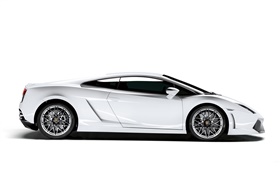 vista Cor Lamborghini lateral do carro HD Papéis de Parede