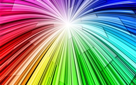 Linhas luz do arco-íris, fundo abstrato HD Papéis de Parede