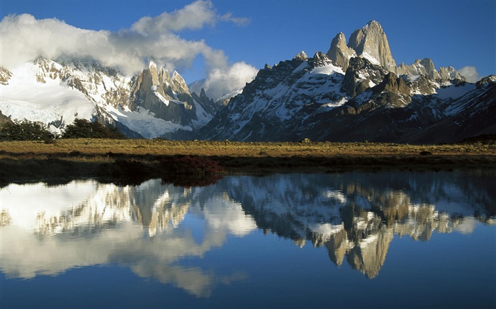 Parque Nacional Los Glaciares, Patagonia, Argentina, montanhas, lago Papéis de Parede, imagem