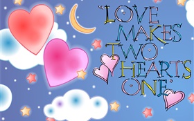 O amor faz dois corações um