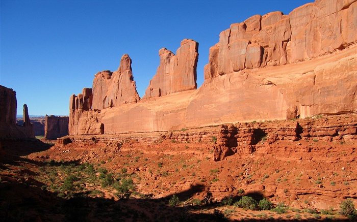 rochas vermelhas, Arches National Park, Estados Unidos Papéis de Parede, imagem