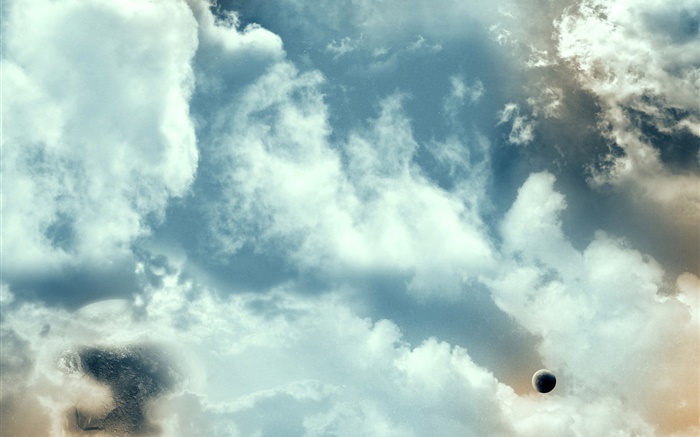 Céu, nuvens, planeta Papéis de Parede, imagem