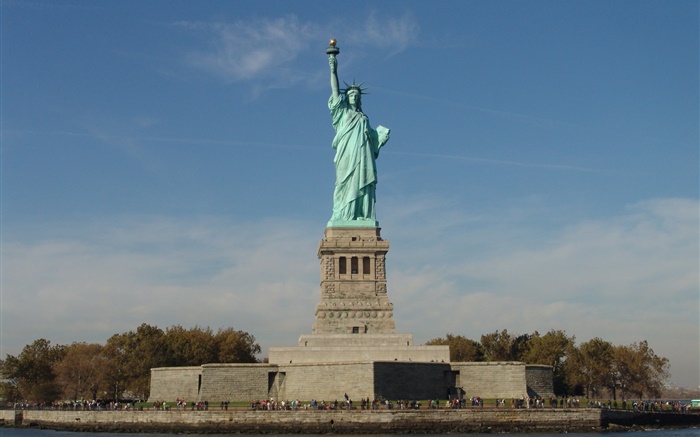 Estátua da Liberdade, atracções turísticas EUA Papéis de Parede, imagem