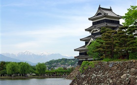 Viajar para Tóquio, Japão, parque, lago, templo