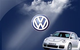 logotipo da Volkswagen, carro Beetle