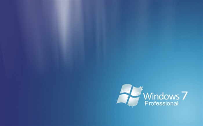 Windows 7 Professional, sumário azul Papéis de Parede, imagem