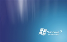 Windows 7 Professional, sumário azul HD Papéis de Parede